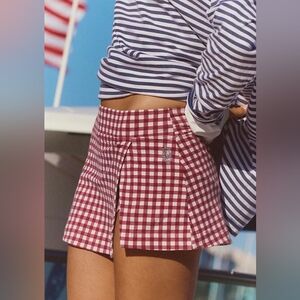 🪷NWT Free People FP Movement Hot Shot Skortsie, Size L In Black Cherry 🌙